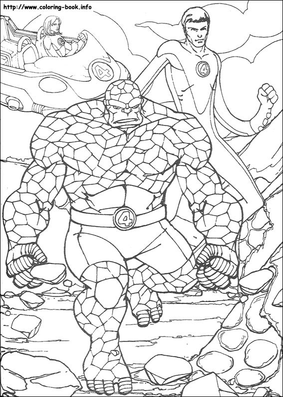 Fantastic Four coloring picture